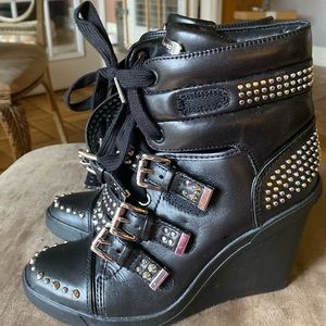 Michael Kors Boots, Black with Rhinestones, size 5.5 in Women’s, Like new